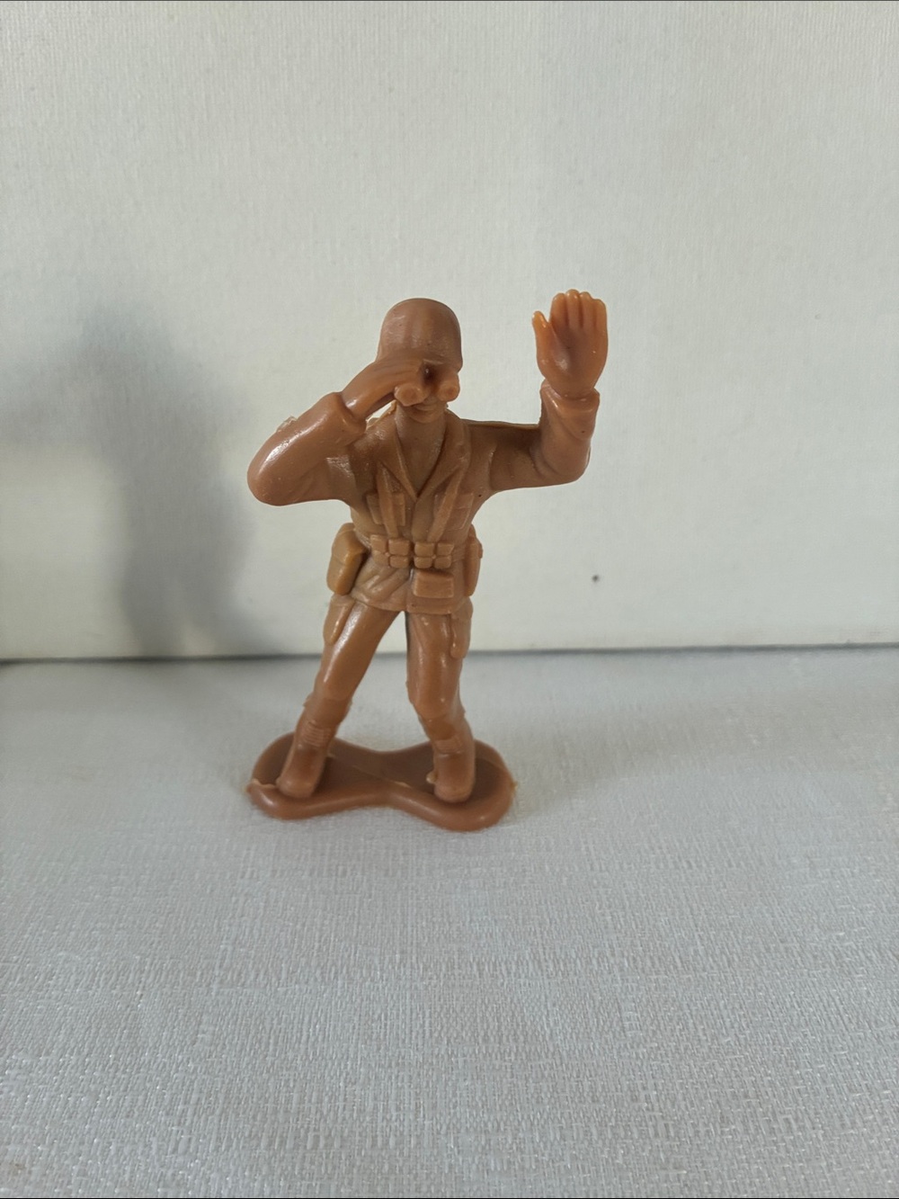 Greenbrier International plastic Army Figure/ binoculars military toy 1990